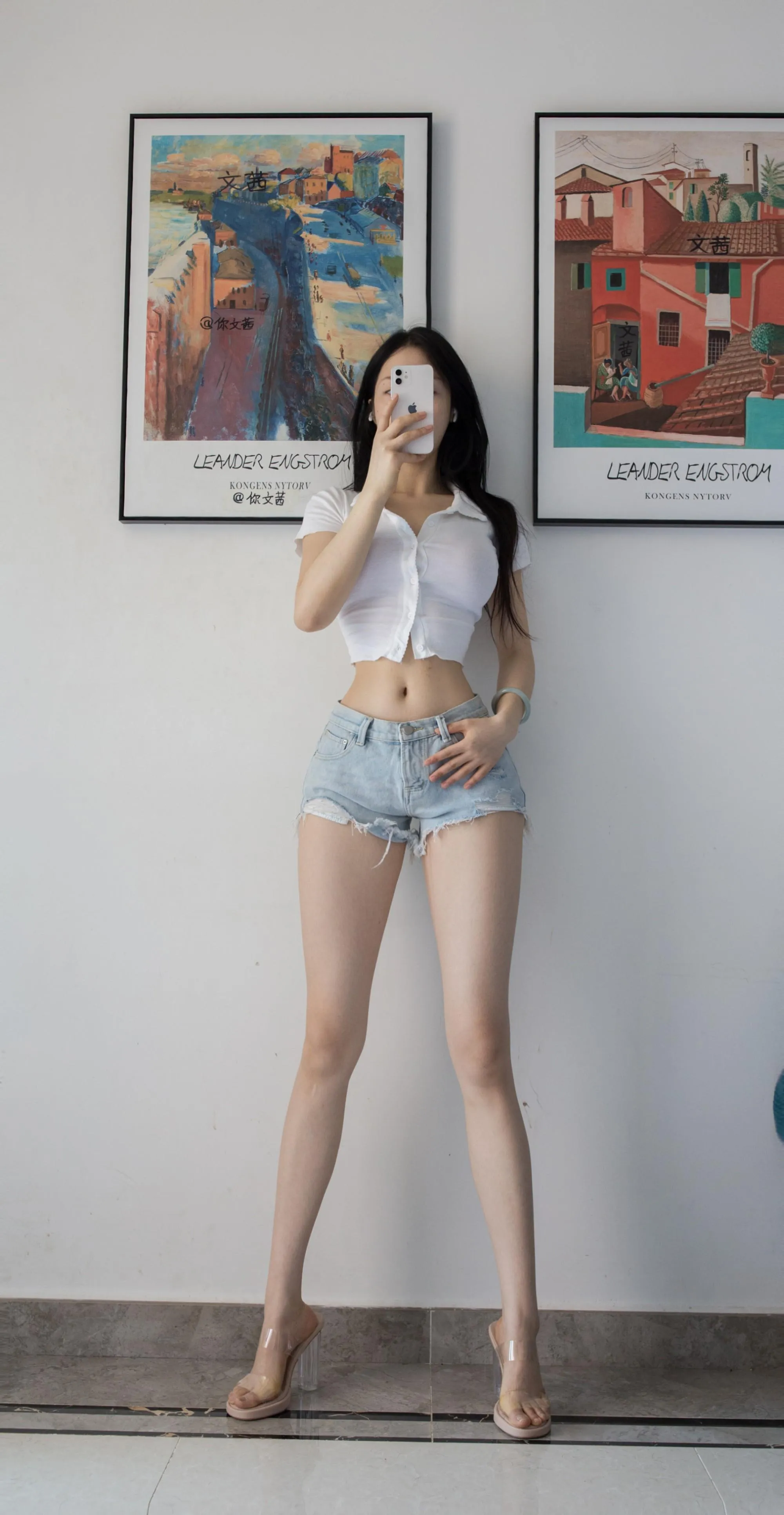 NO.067 Cool文茜-微密圈系列牛仔短裤 [13P]插图7